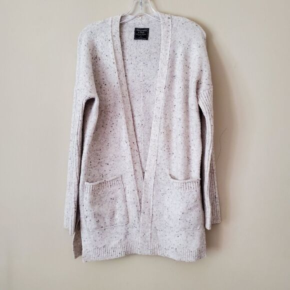 ABERCOMBIE & FITCH  Women's Cardigan Size Small Beige - Picture 1 of 4